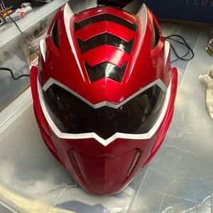 Power Rangers Jungle Fury Red Helmet 2008 Bandai Wearable Kids Size Lights Sound